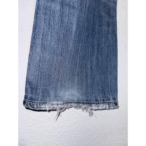 MEK Denim USA Jeans Easter Island Bootcut Men’s 30X34 Flap Pocket Distressed Y2K - Picture 14 of 16